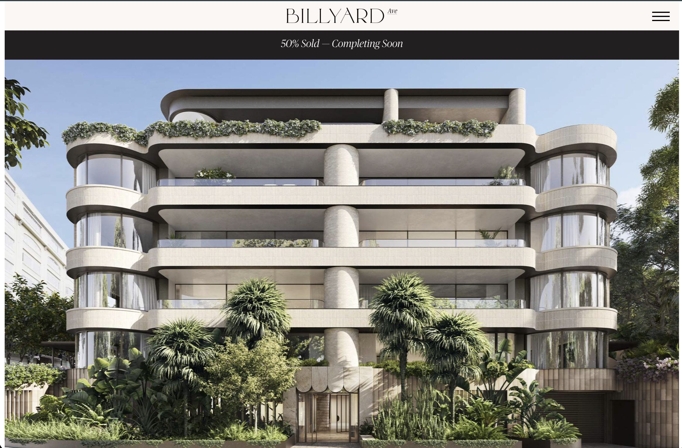Billyard Ave Luxury Residences Website