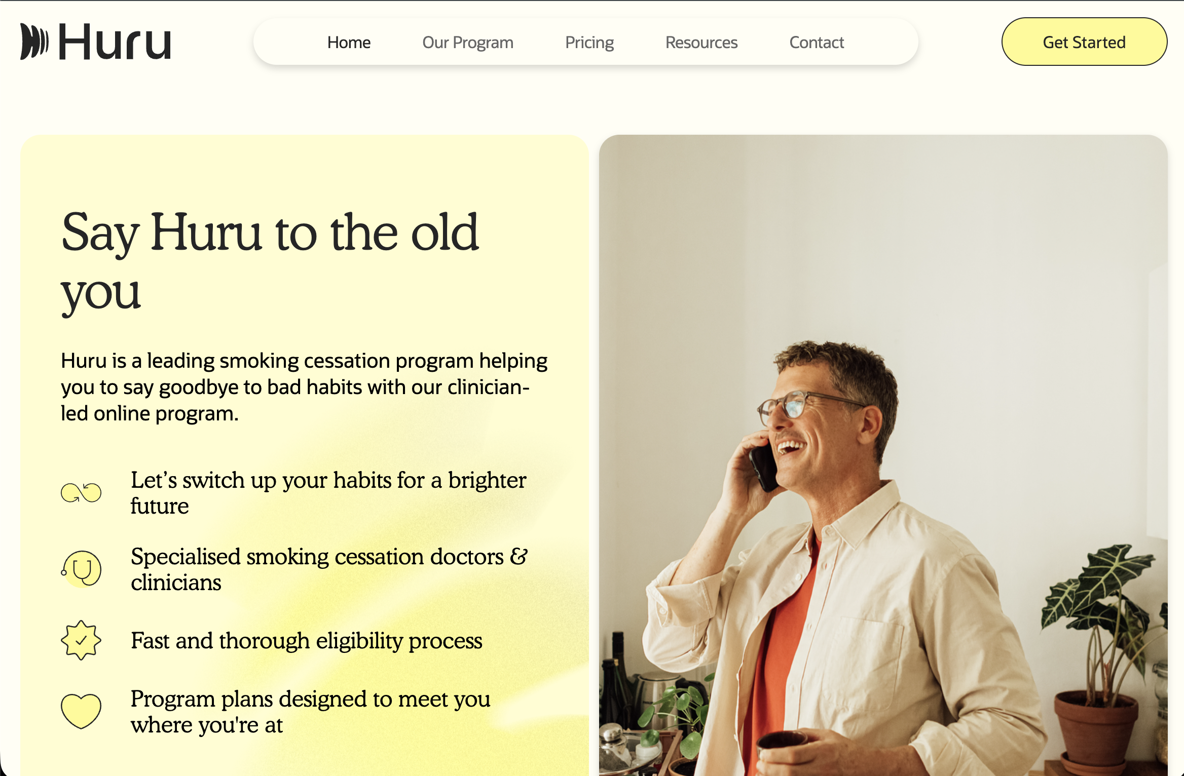 Huru Smoking Cessation Platform